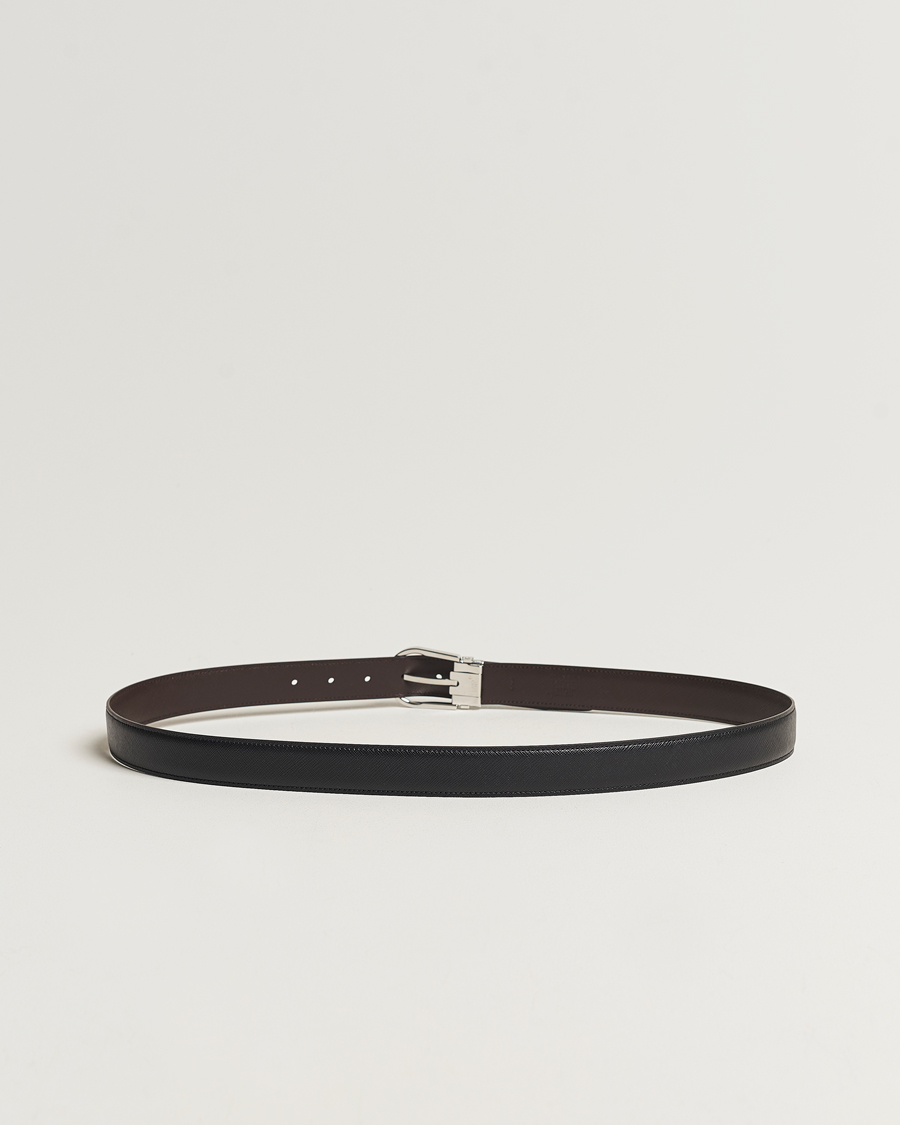 Mies |  | Montblanc | Reversible Saffiano Leather 30mm Belt Black/Brown