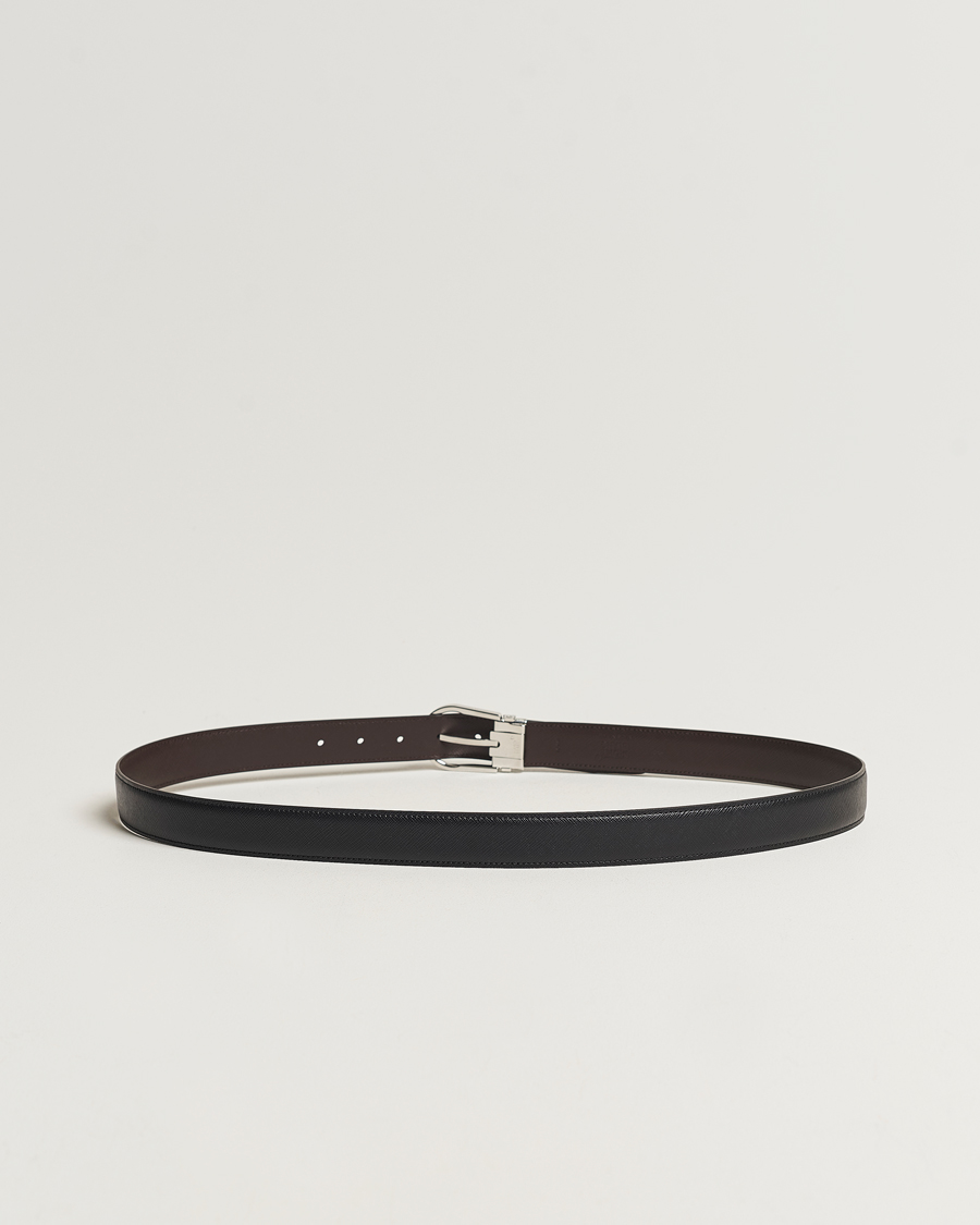 Mies | Montblanc Reversible Saffiano Leather 30mm Belt Black/Brown | Montblanc | Reversible Saffiano Leather 30mm Belt Black/Brown