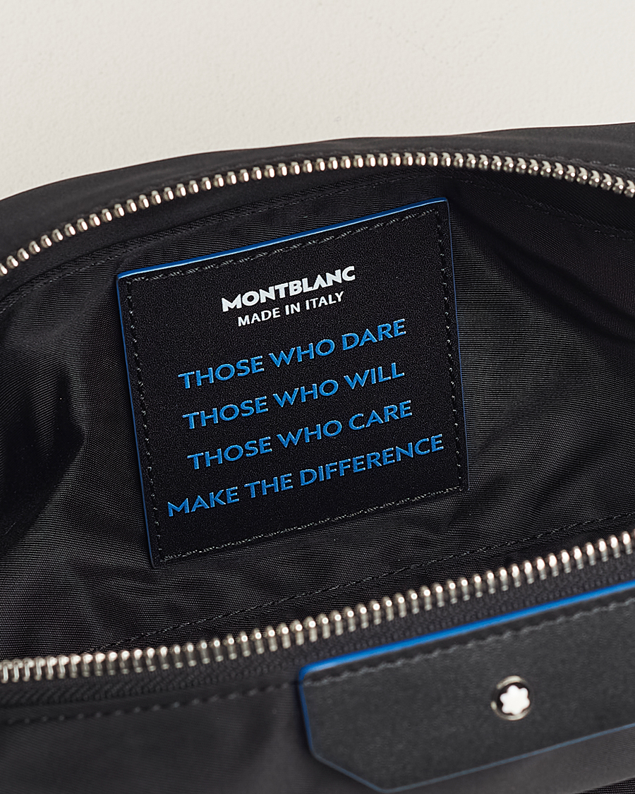 Mies | Montblanc Blue Spirit Case Medium Wash Bag Black/Blue | Montblanc | Blue Spirit Case Medium Wash Bag Black/Blue