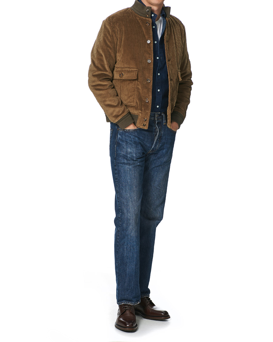 Mies | Kauluspaidat | Gitman Vintage | Button Down Denim Shirt Dark Indigo