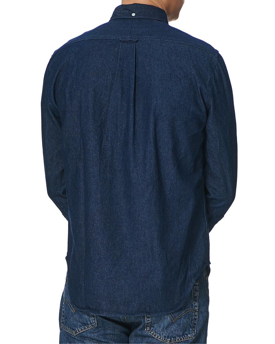 Mies | Kauluspaidat | Gitman Vintage | Button Down Denim Shirt Dark Indigo