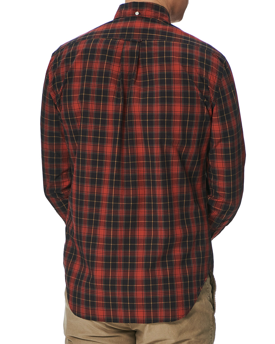 Mies | Kauluspaidat | Gitman Vintage | Button Down Beefy Plaid Shirt Black/Red