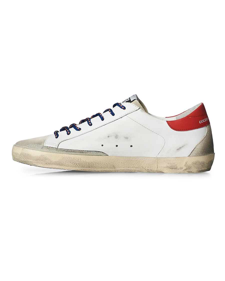 Mies | Golden Goose Deluxe Brand Super-Star Sneaker White/Red | Golden Goose | Deluxe Brand Super-Star Sneaker White/Red