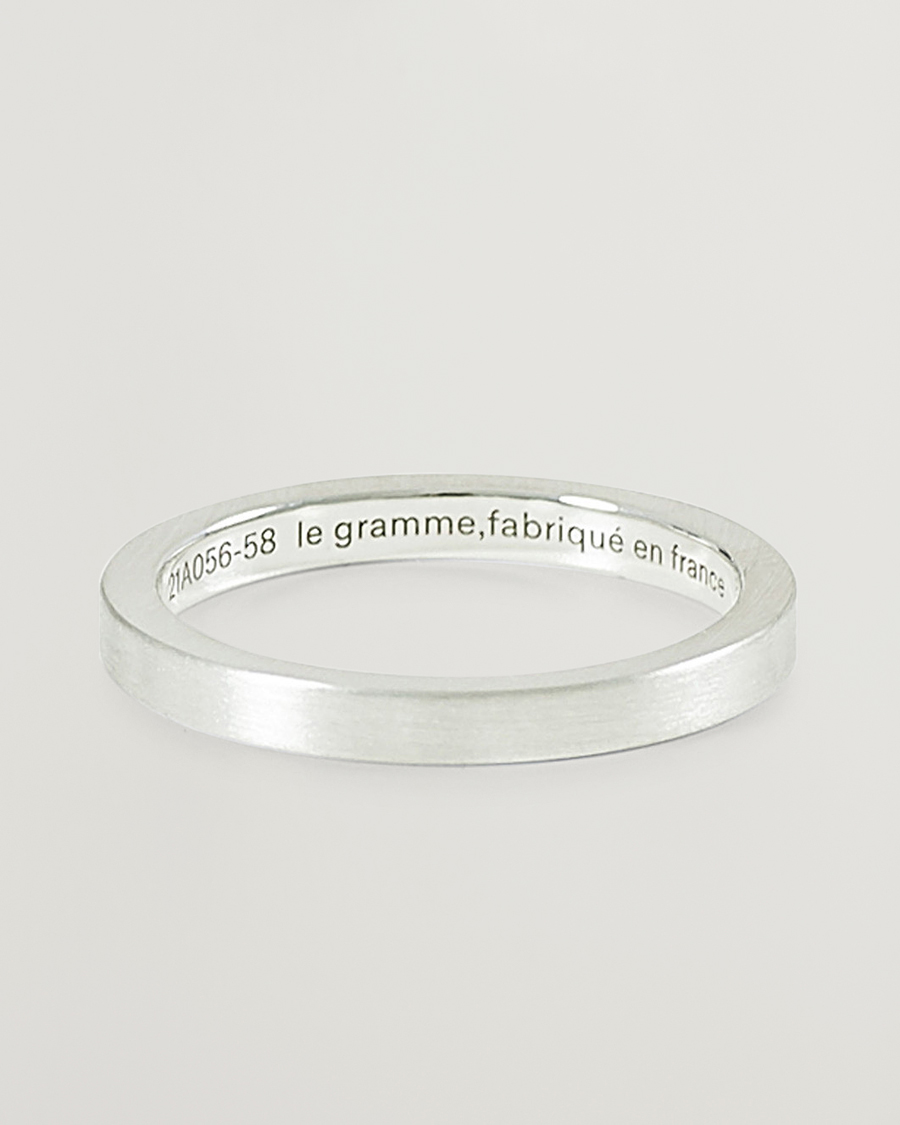 Mies | Korut | LE GRAMME | Ribbon Brushed Ring Sterling Silver 3g