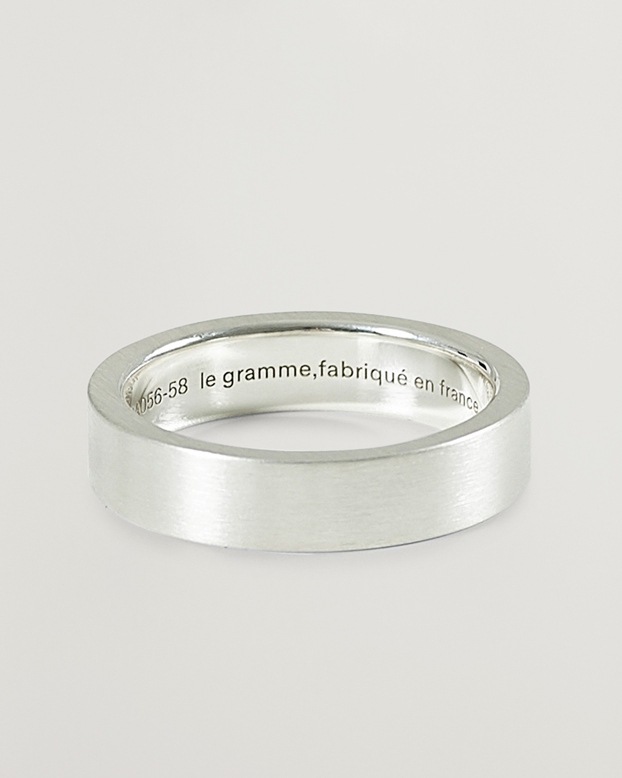 Mies | Korut | LE GRAMME | Ribbon Brushed Ring Sterling Silver 7g