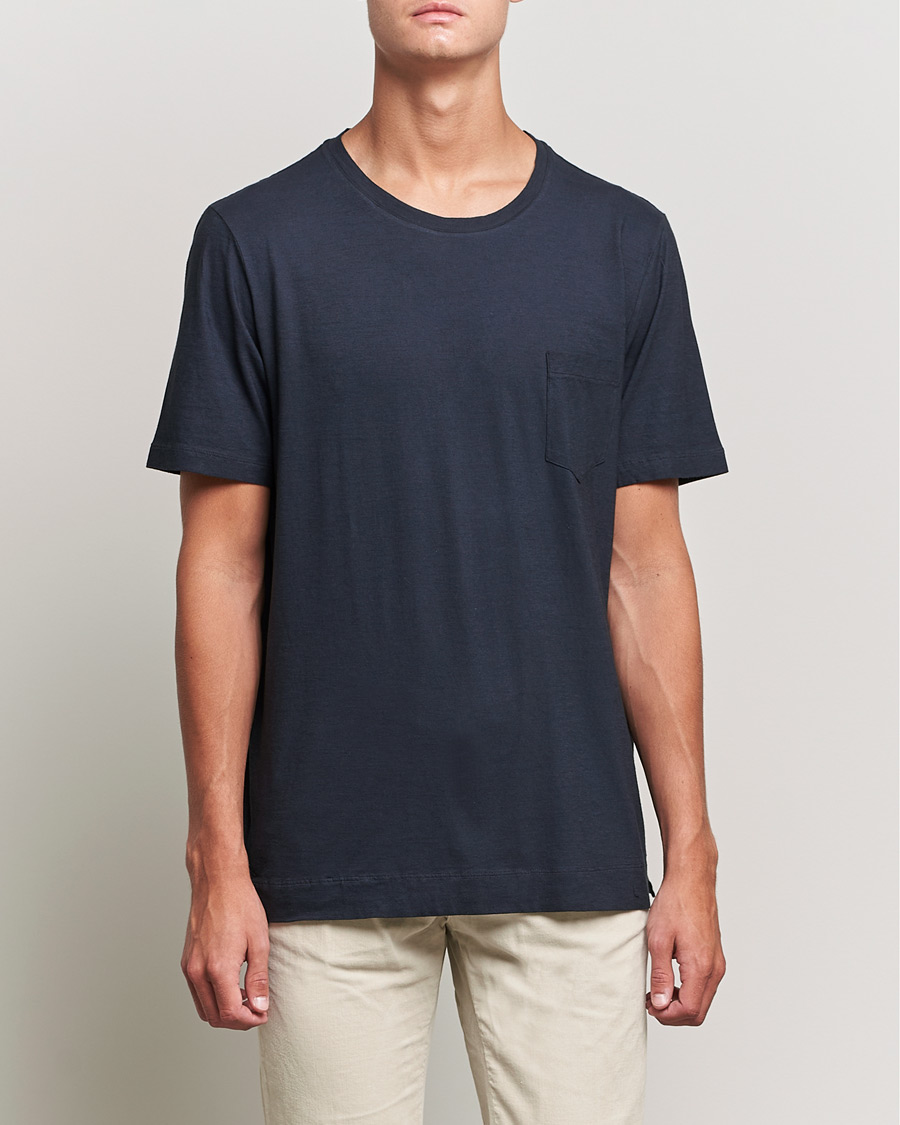 Mies | T-paidat | Massimo Alba | Panarea Watercolor T-Shirt Washed Black