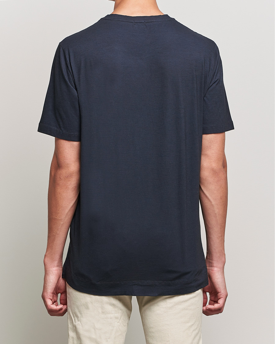 Mies | T-paidat | Massimo Alba | Panarea Watercolor T-Shirt Washed Black
