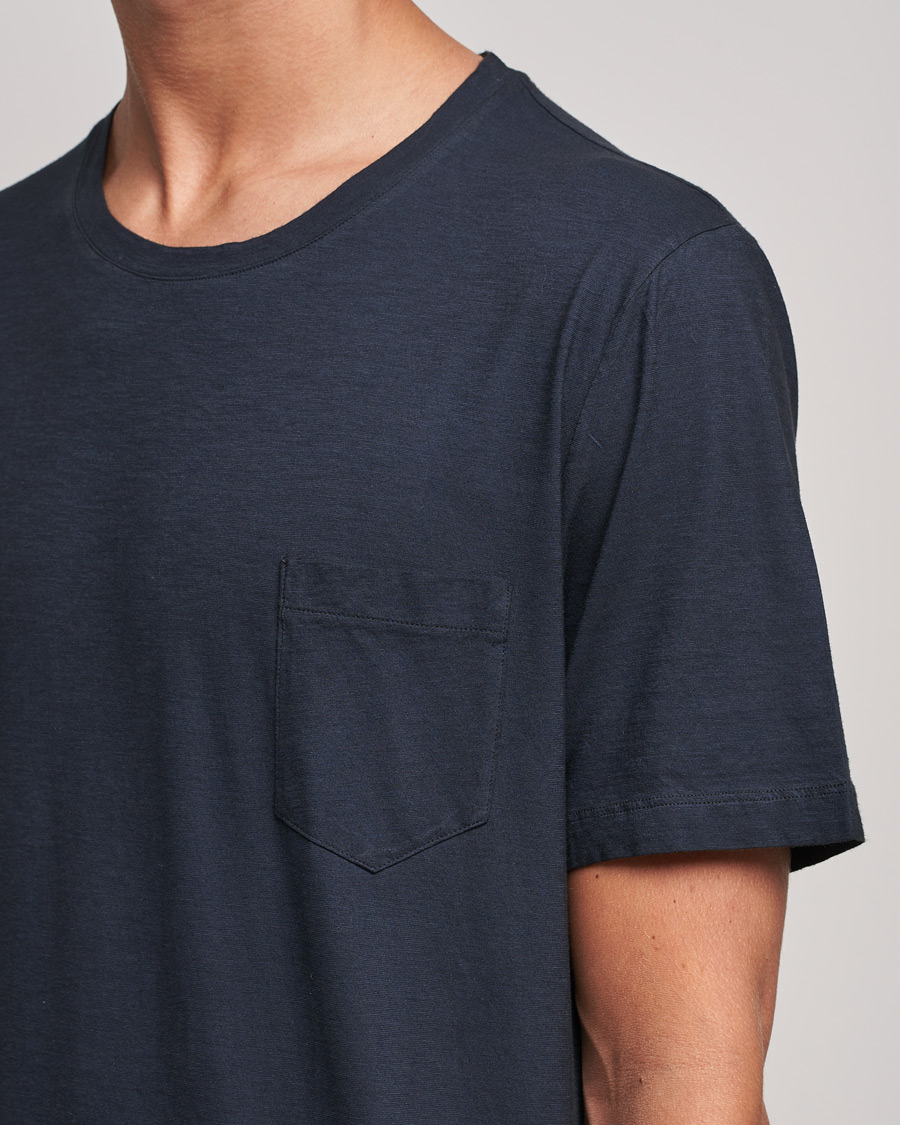 Mies | T-paidat | Massimo Alba | Panarea Watercolor T-Shirt Washed Black