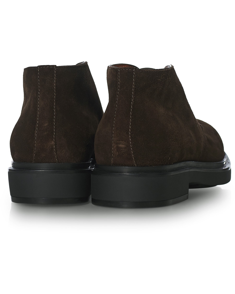 Mies | Santoni Wembley Desert Boot Dark Brown Suede | Santoni | Wembley Desert Boot Dark Brown Suede