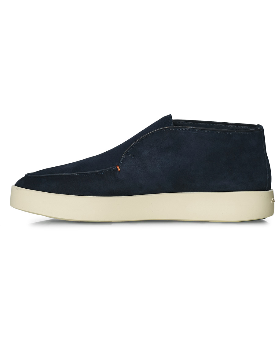 Mies | Santoni Slipper Chukka Boots Navy Suede | Santoni | Slipper Chukka Boots Navy Suede