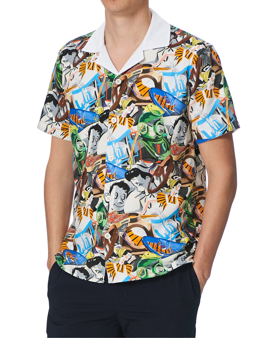 Mies | Pikeet | Orlebar Brown | Travis Towelling x David Salle Diving Polo Multi