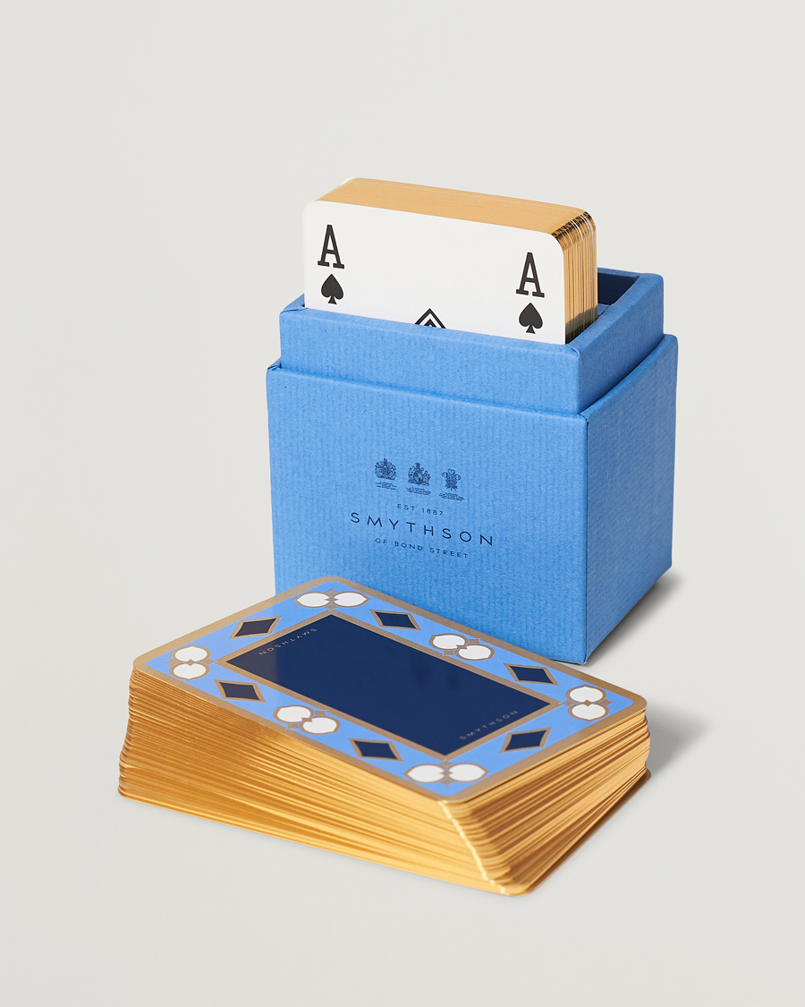 Mies | Smythson | Smythson | Playing Cards Nile Blue Nile Blue