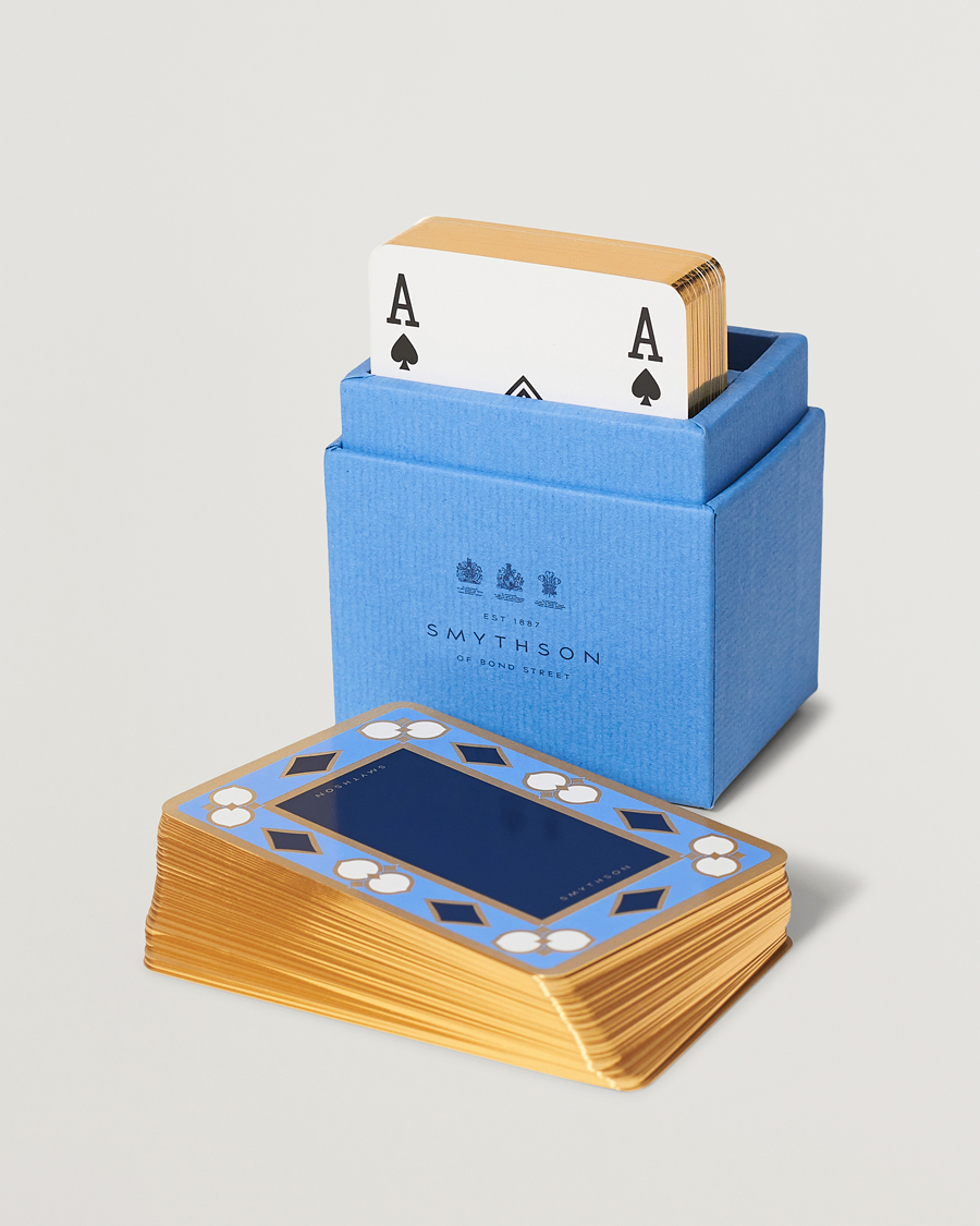 Mies | Kotiin | Smythson | SmythsonPlaying CardNile Blue