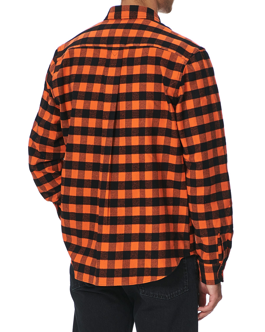 Mies | Kauluspaidat | KENZO | Flannel Shirt Orange Check