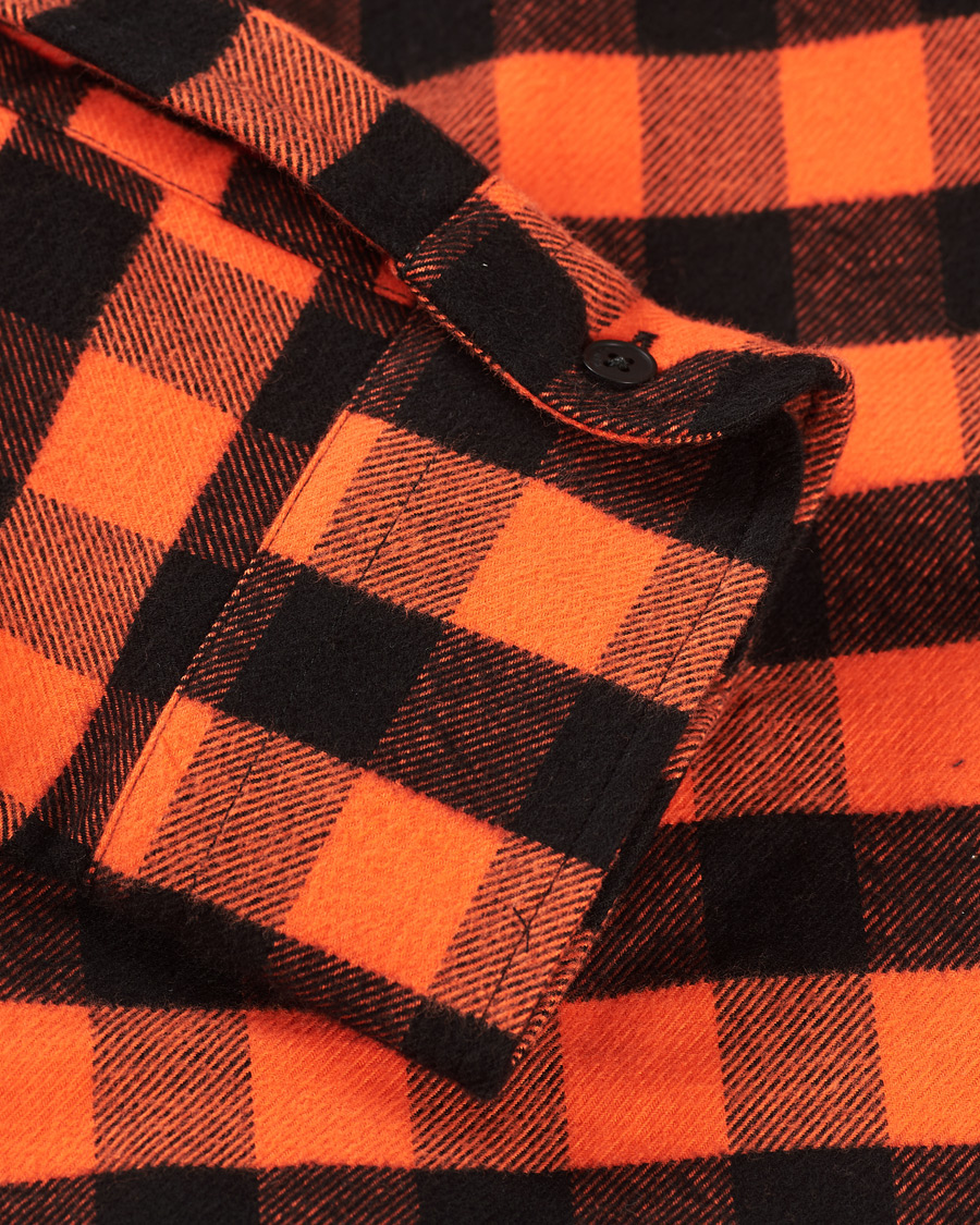 Mies | Kauluspaidat | KENZO | Flannel Shirt Orange Check