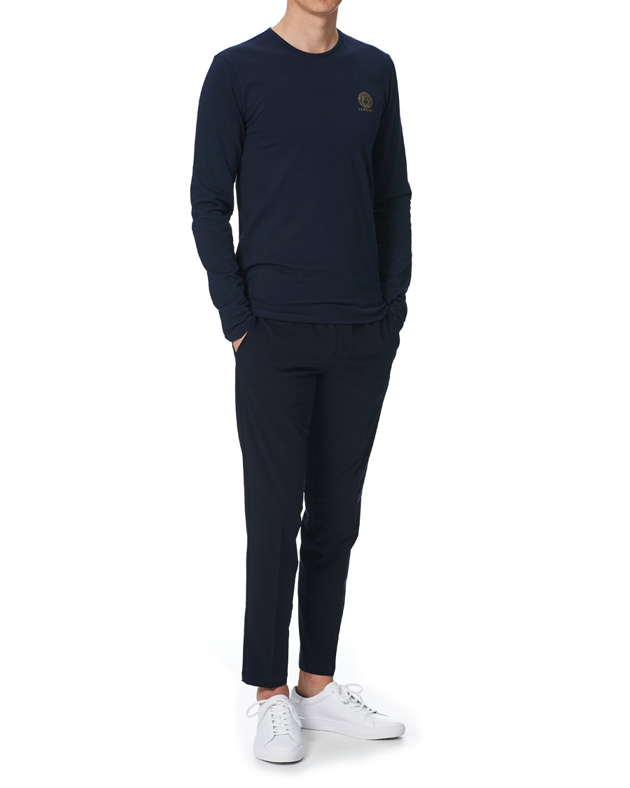 Mies | T-paidat | Versace | Medusa Long Sleeve Tee Navy