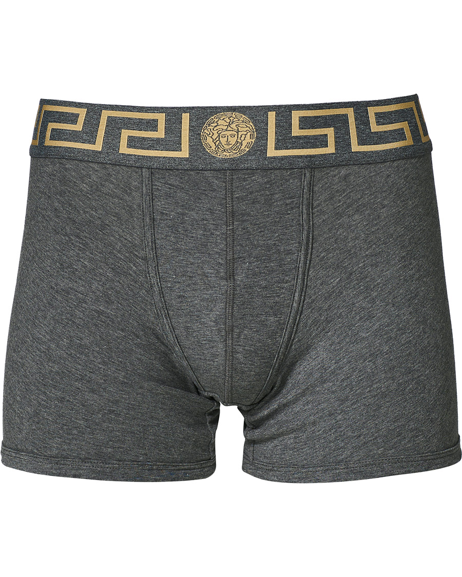 Mies | Alusvaatteet | Versace | Greca Boxer Briefs Grey Melange