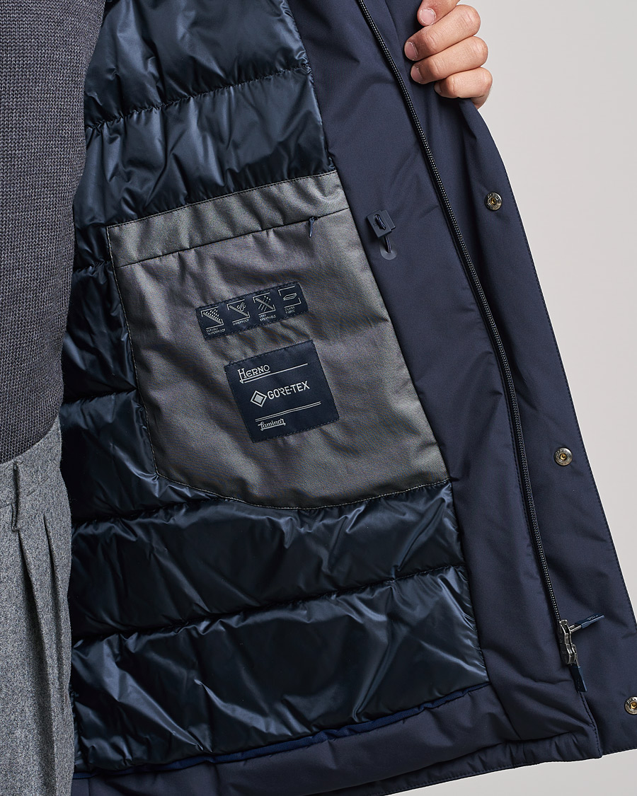 Mies | Takit | Herno | Laminar Goretex Car Coat Navy