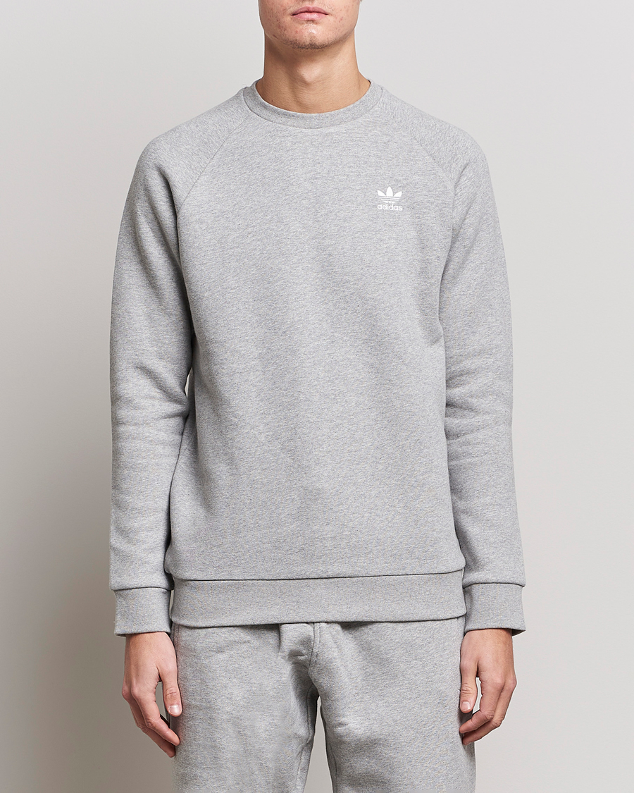 Mies | Harmaat collepuserot | adidas Originals | Essential Trefoil Sweatshirt Grey