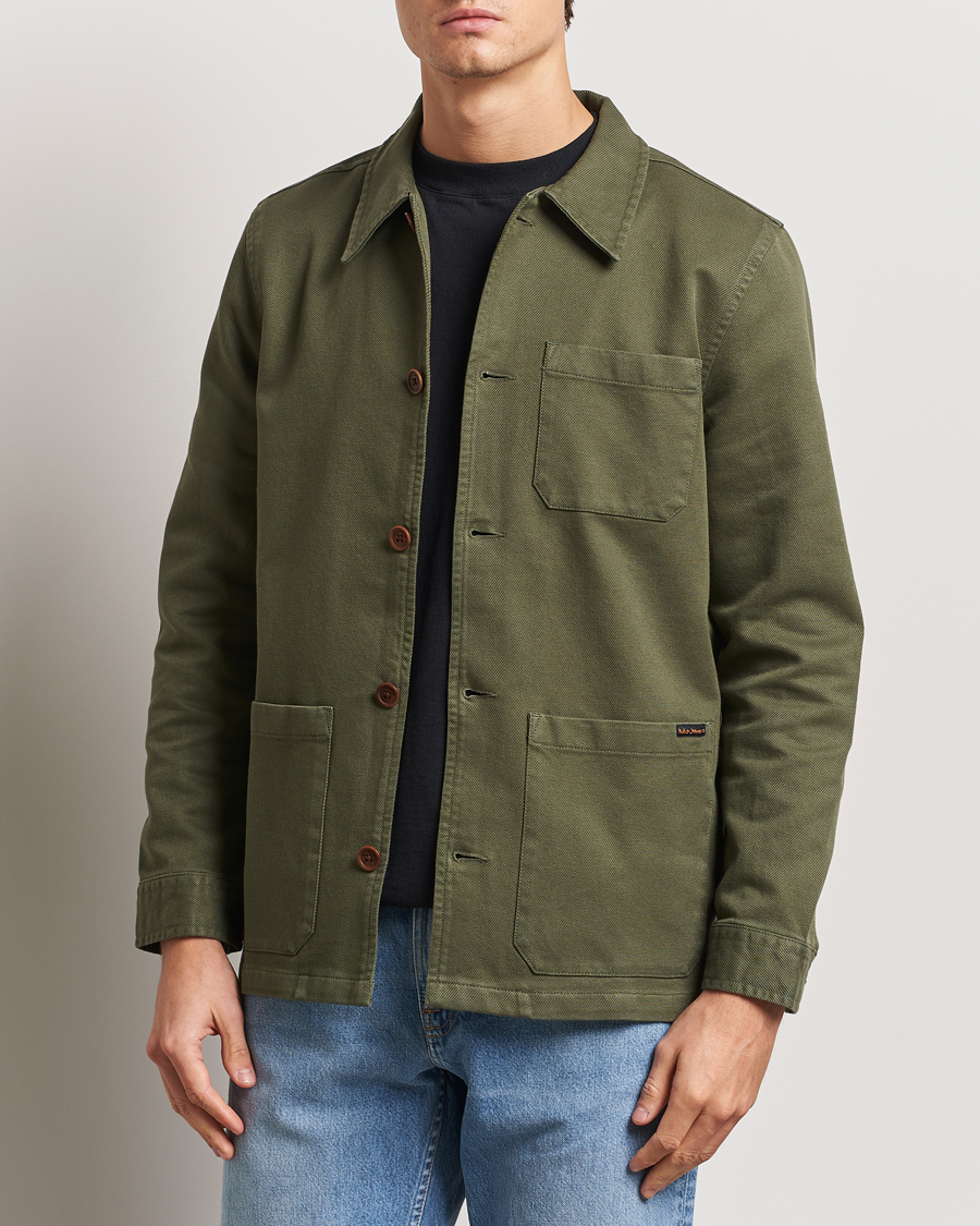 Mies | Kauluspaidat | Nudie Jeans | Barney Worker Overshirt Olive