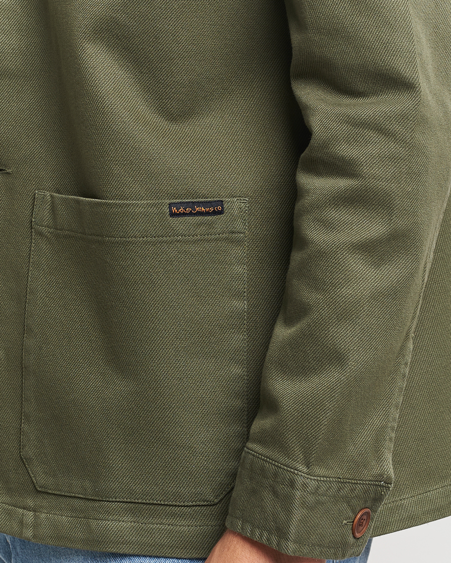 Mies | Kauluspaidat | Nudie Jeans | Barney Worker Overshirt Olive