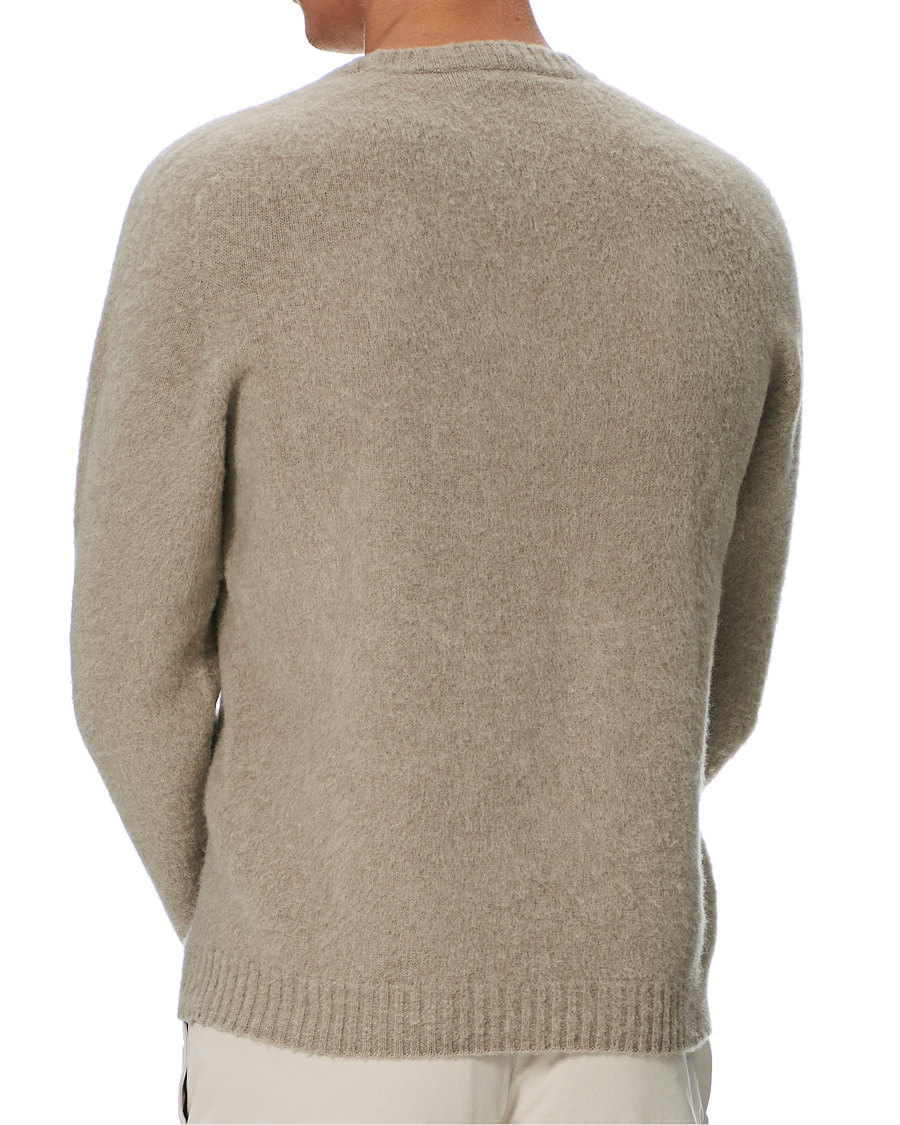 Mies | Puserot | Boglioli | Brushed Wool/Cashmere Sweater Beige