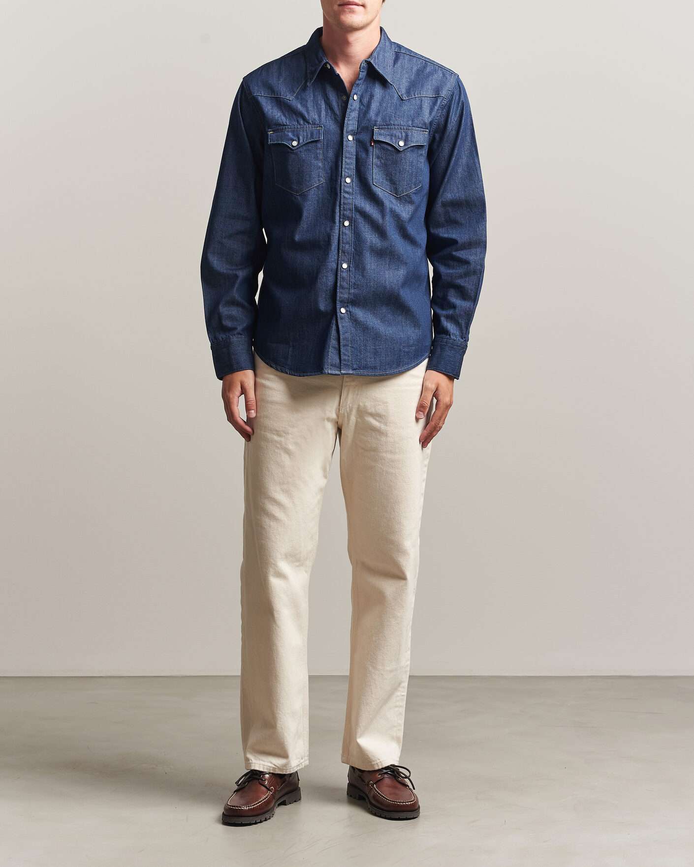 Mies | Kauluspaidat | Levi's | Barstow Western Standard Shirt Rinse Marbled