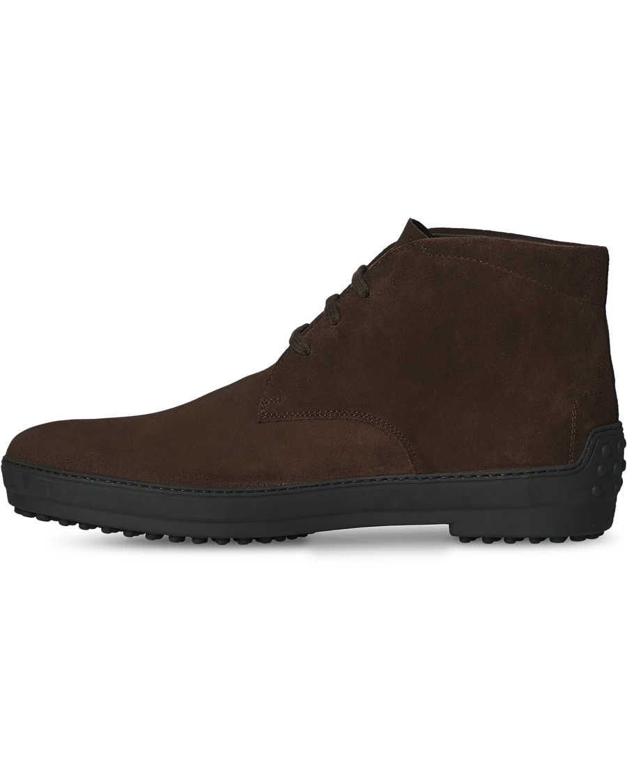 Mies | Tod's Winter Gommini Boots Dark Brown Suede | Tod's | Winter Gommini Boots Dark Brown Suede