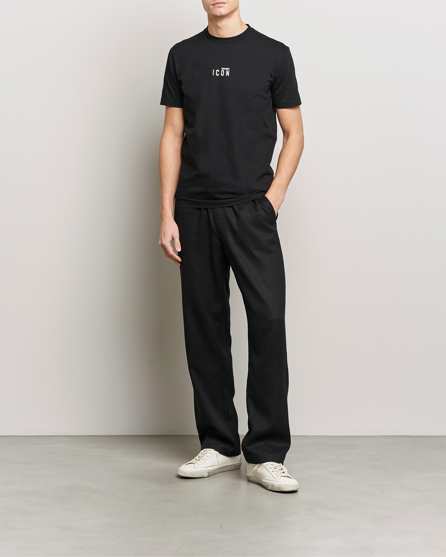 Mies | T-paidat | Dsquared2 | Icon Small Logo Crew Neck T-Shirt Black