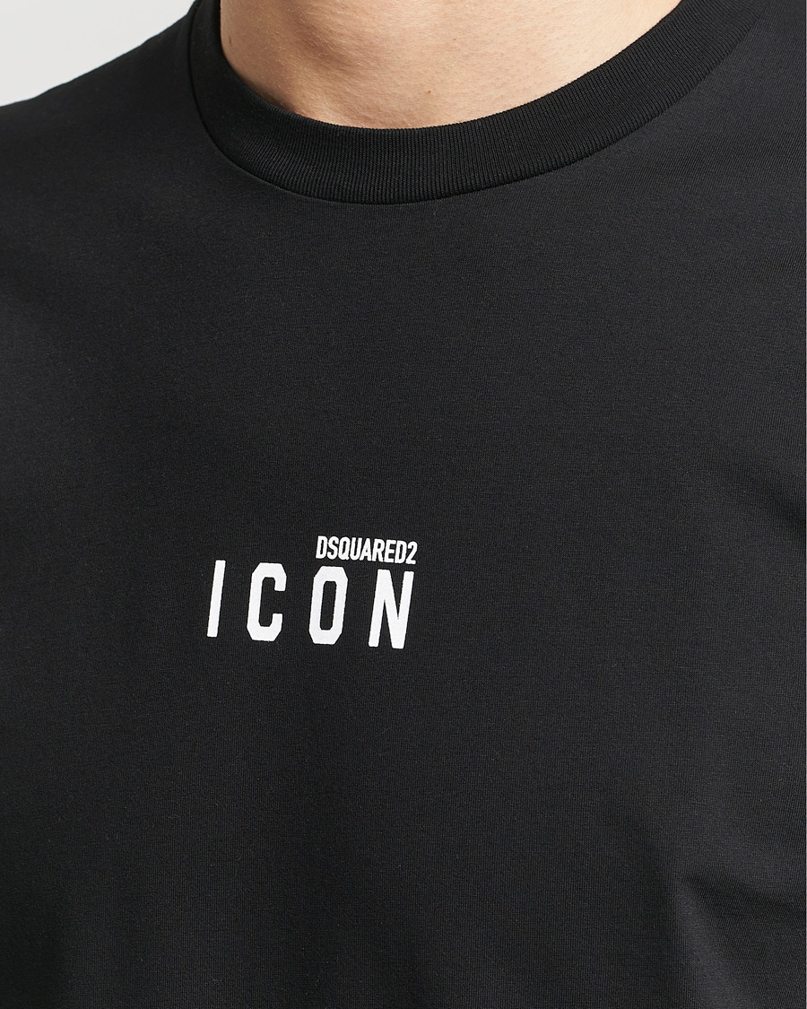 Mies | T-paidat | Dsquared2 | Icon Small Logo Crew Neck T-Shirt Black