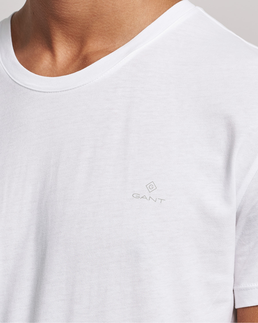 Mies | T-paidat | GANT | 2-Pack Crew Neck T-Shirt White