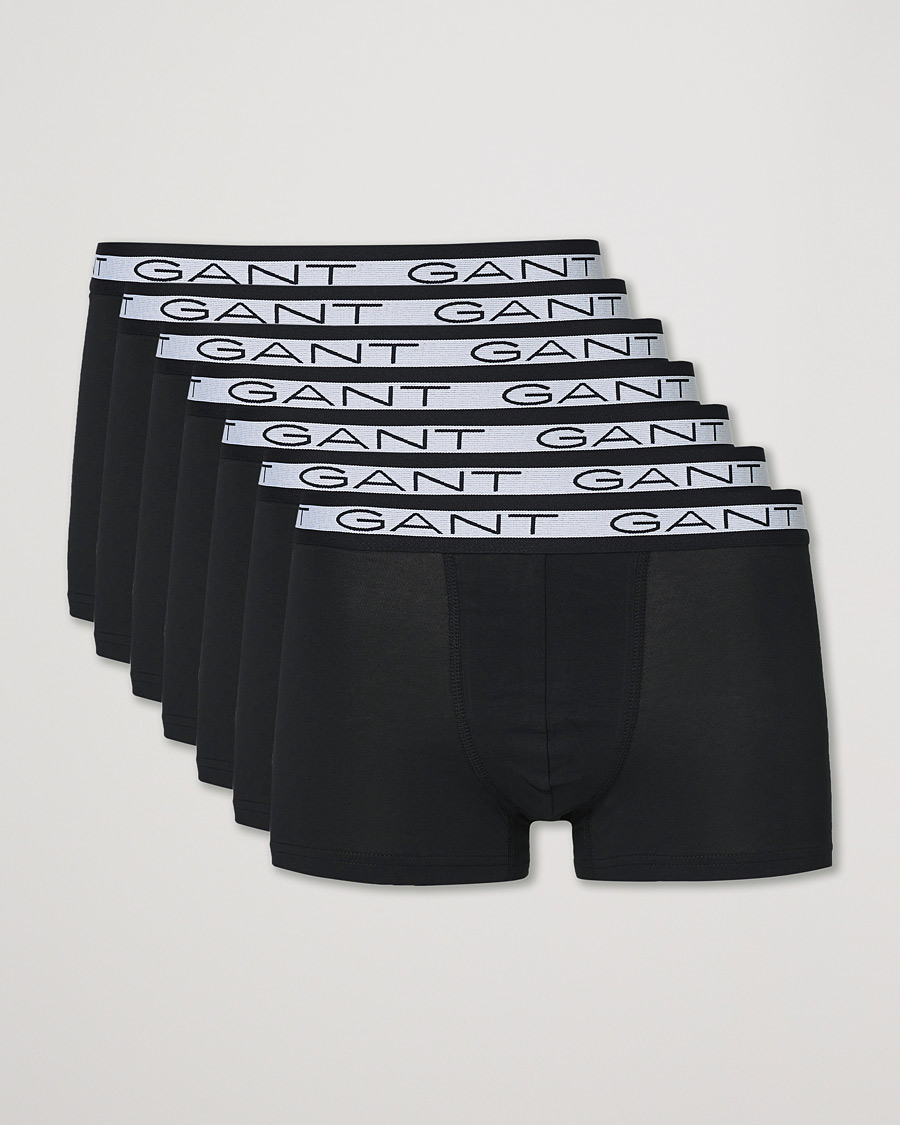Mies | Alusvaatteet | GANT | 7-Pack Trunks Black