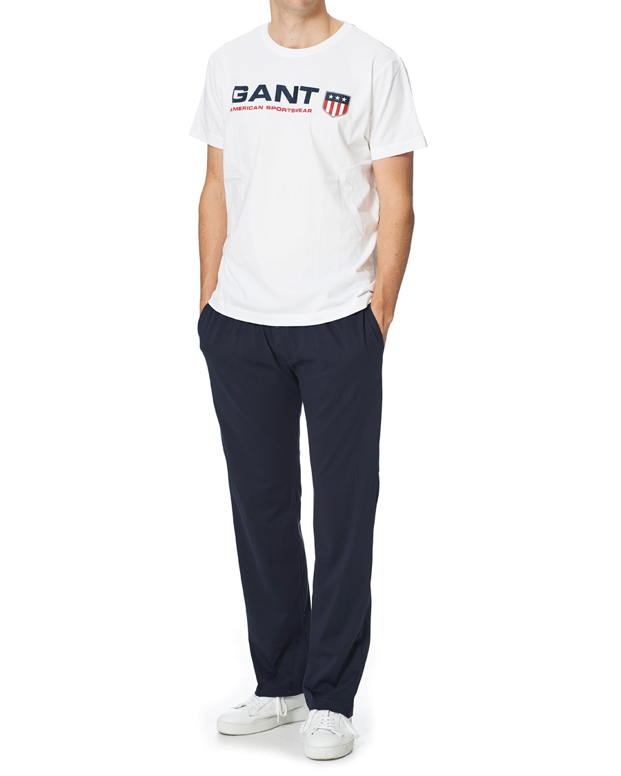 Mies | Housut | GANT | Retro Shield Jersey Pants Evening Blue