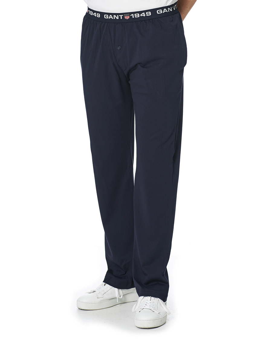 Mies | Housut | GANT | Retro Shield Jersey Pants Evening Blue