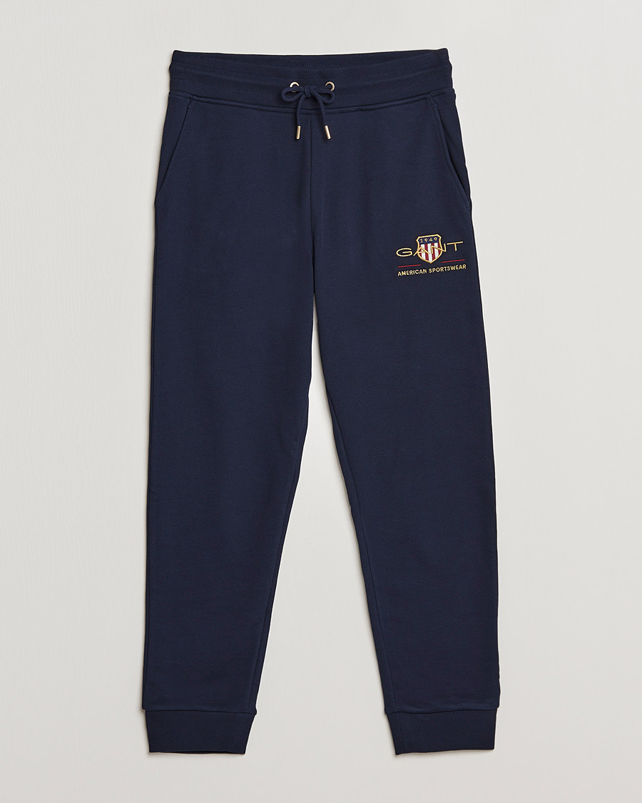 Mies | Housut | GANT | Archive Shield Sweatpants Evening Blue
