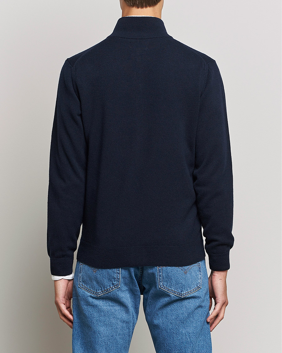 Mies | Puserot | GANT | Lambswool Full Zip Marine