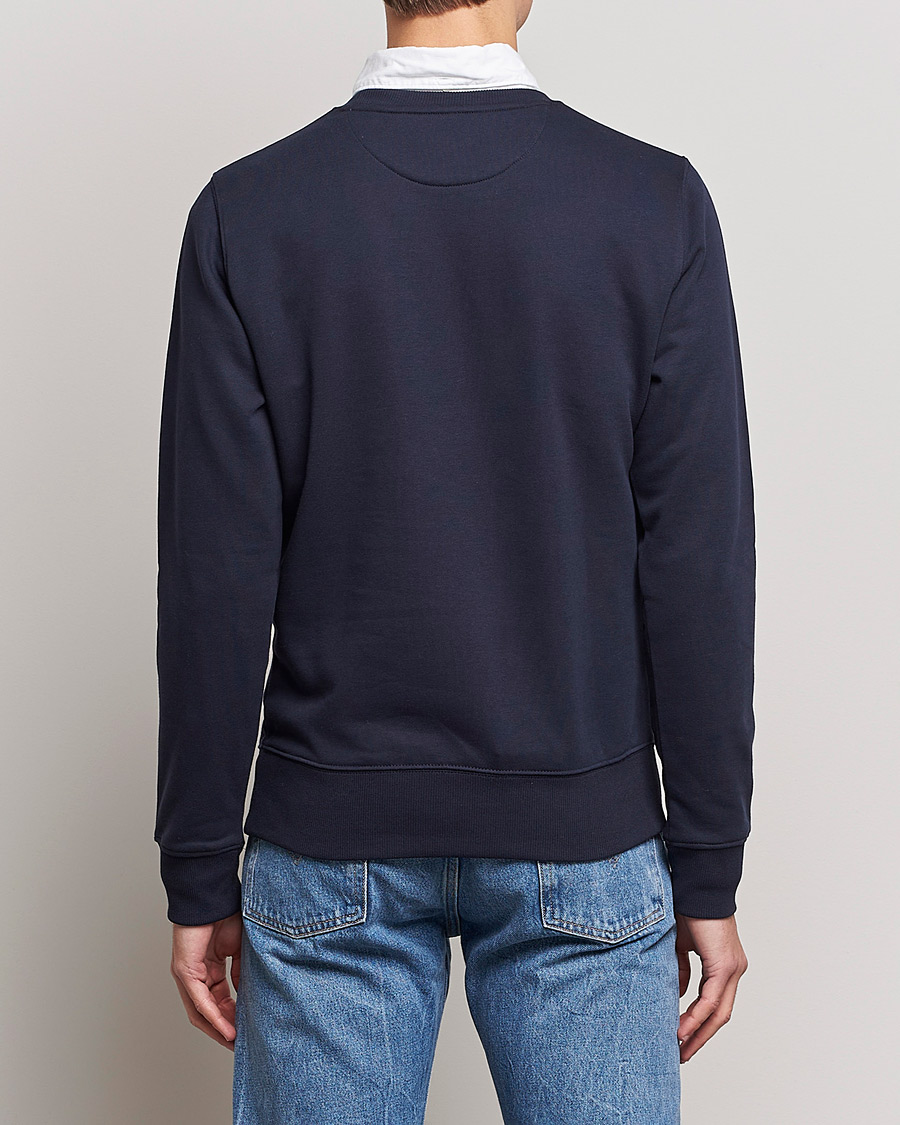 Mies | Puserot | GANT | Original Shield Logo Crew Neck Sweatshirt Evening Blue