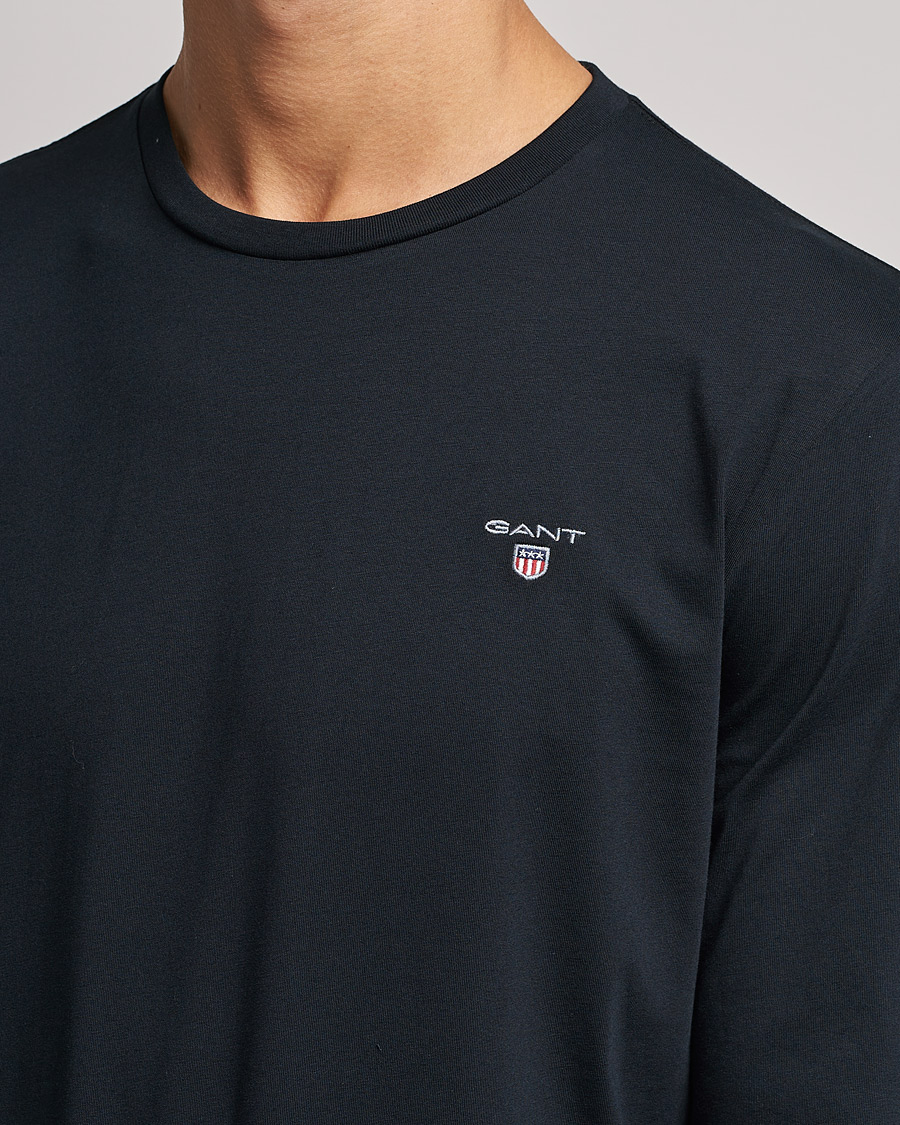 Mies | T-paidat | GANT | The Original Long Sleeve T-shirt Black