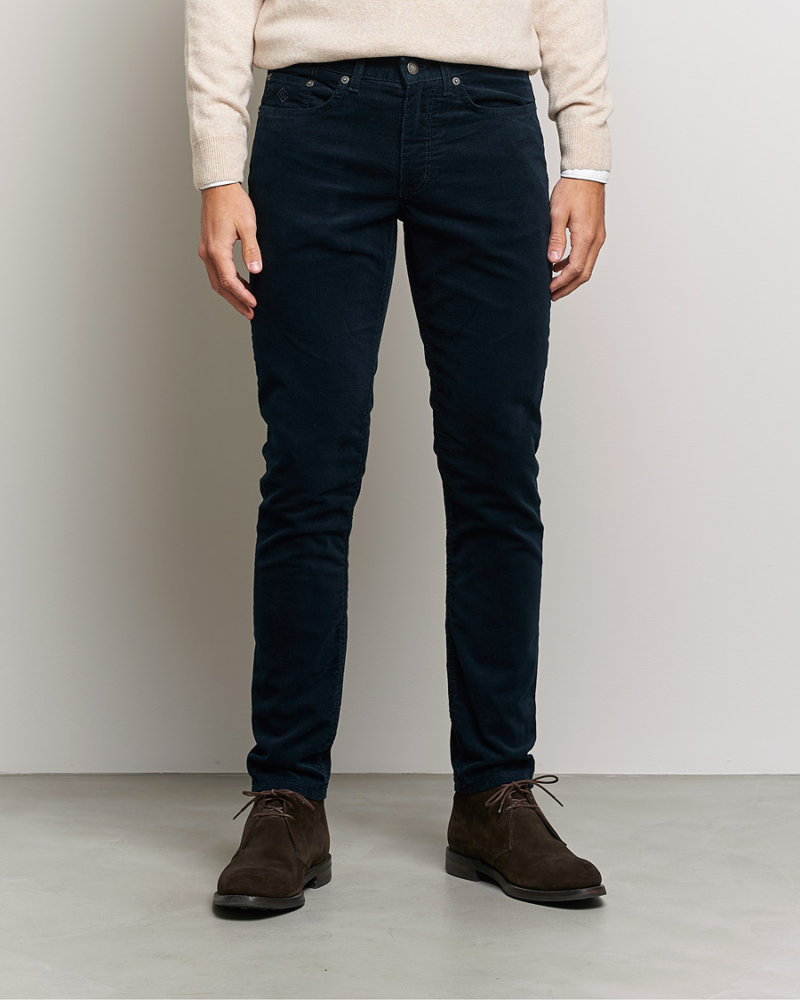Mies | Housut | GANT | Hayes Cord Jeans Marine