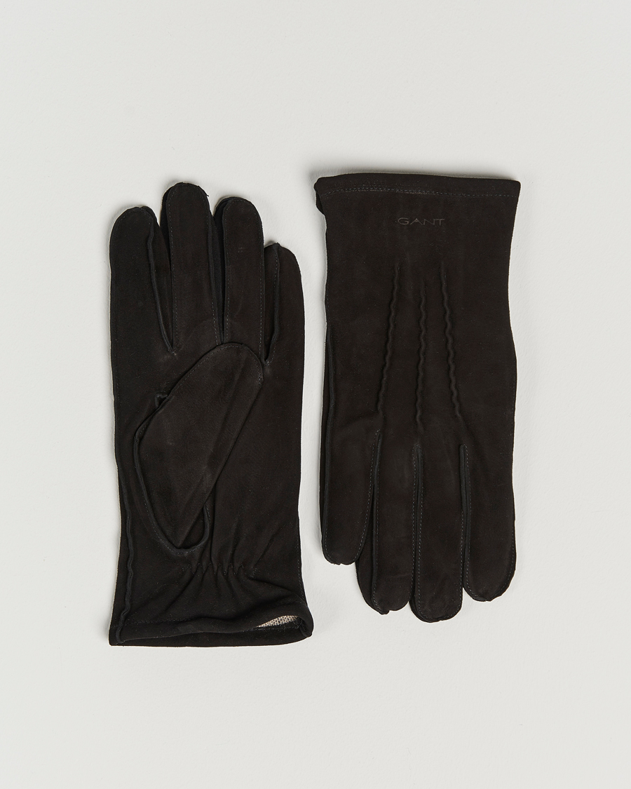Mies | GANT Classic Suede Gloves Black | GANT | Classic Suede Gloves Black