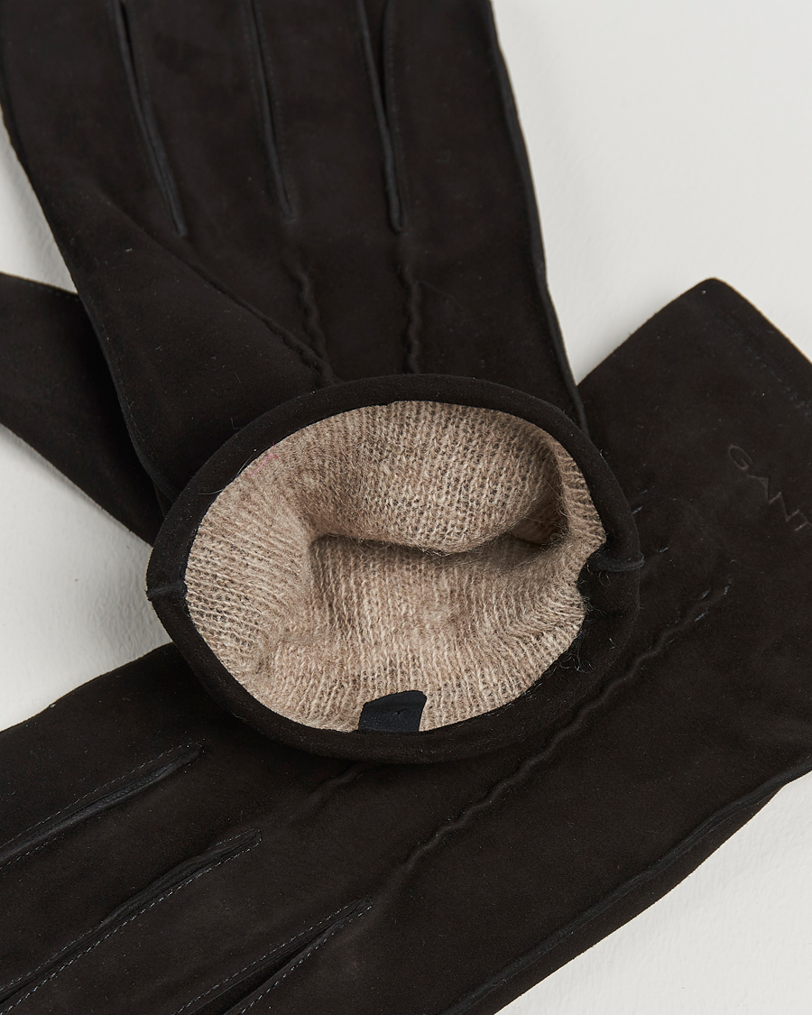 Mies | GANT Classic Suede Gloves Black | GANT | Classic Suede Gloves Black