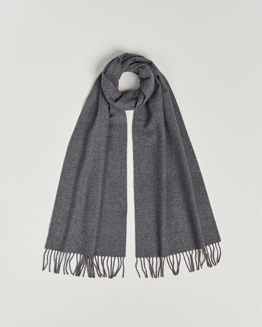 Mies | GANT Solid Wool Scarf Charcoal Melange | GANT | Solid Wool Scarf Charcoal Melange