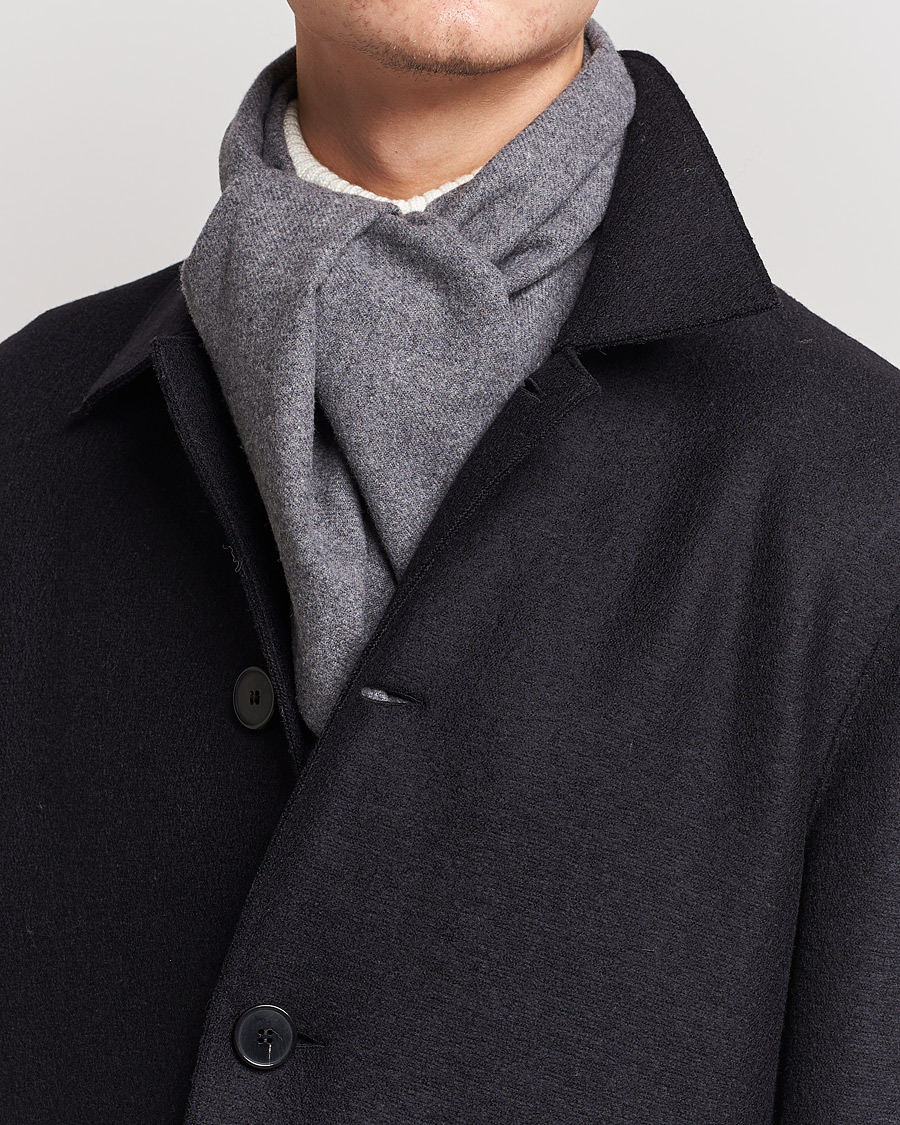 Mies | GANT Solid Wool Scarf Charcoal Melange | GANT | Solid Wool Scarf Charcoal Melange