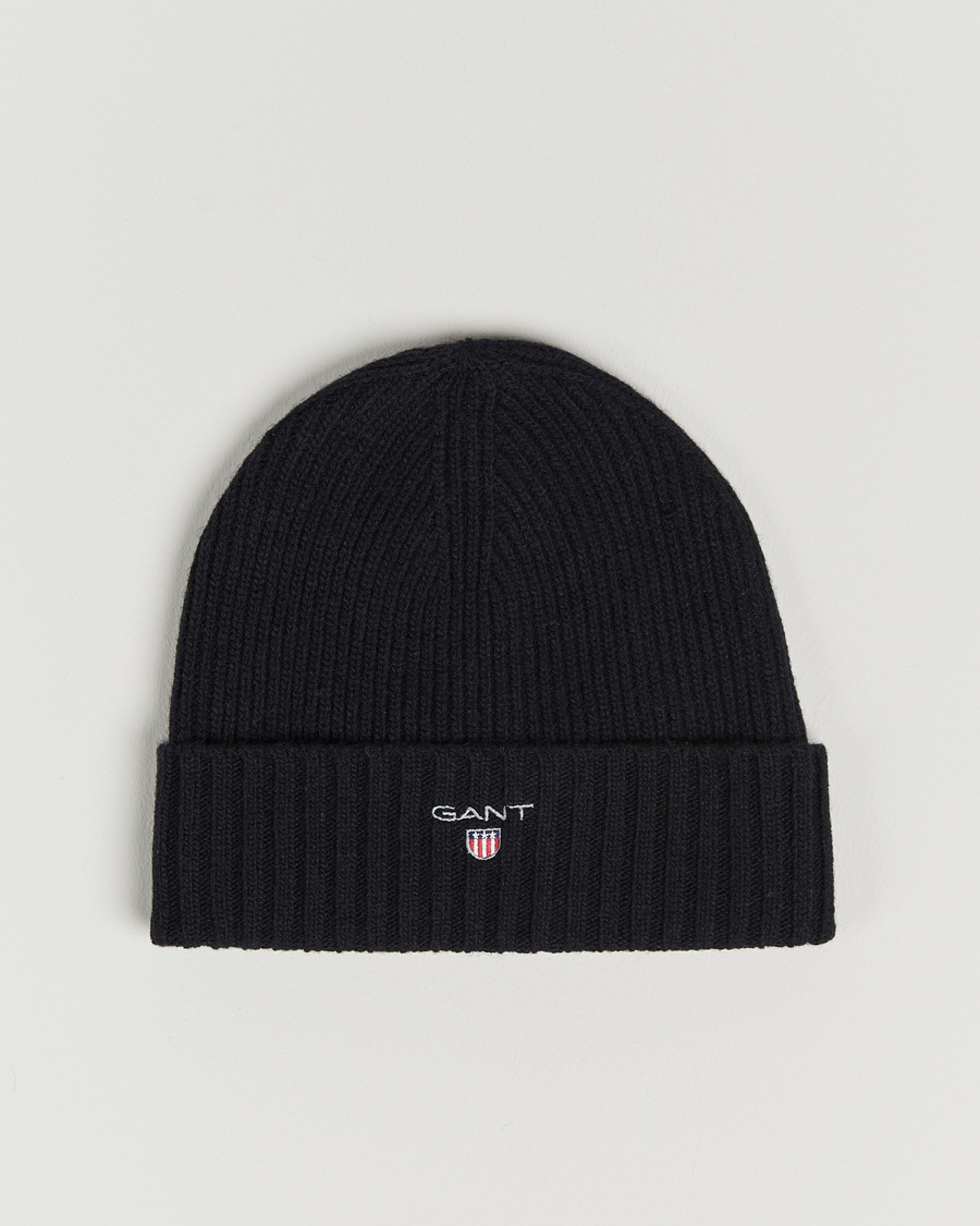 Mies | GANT Wool Lined Beanie Black | GANT | Wool Lined Beanie Black