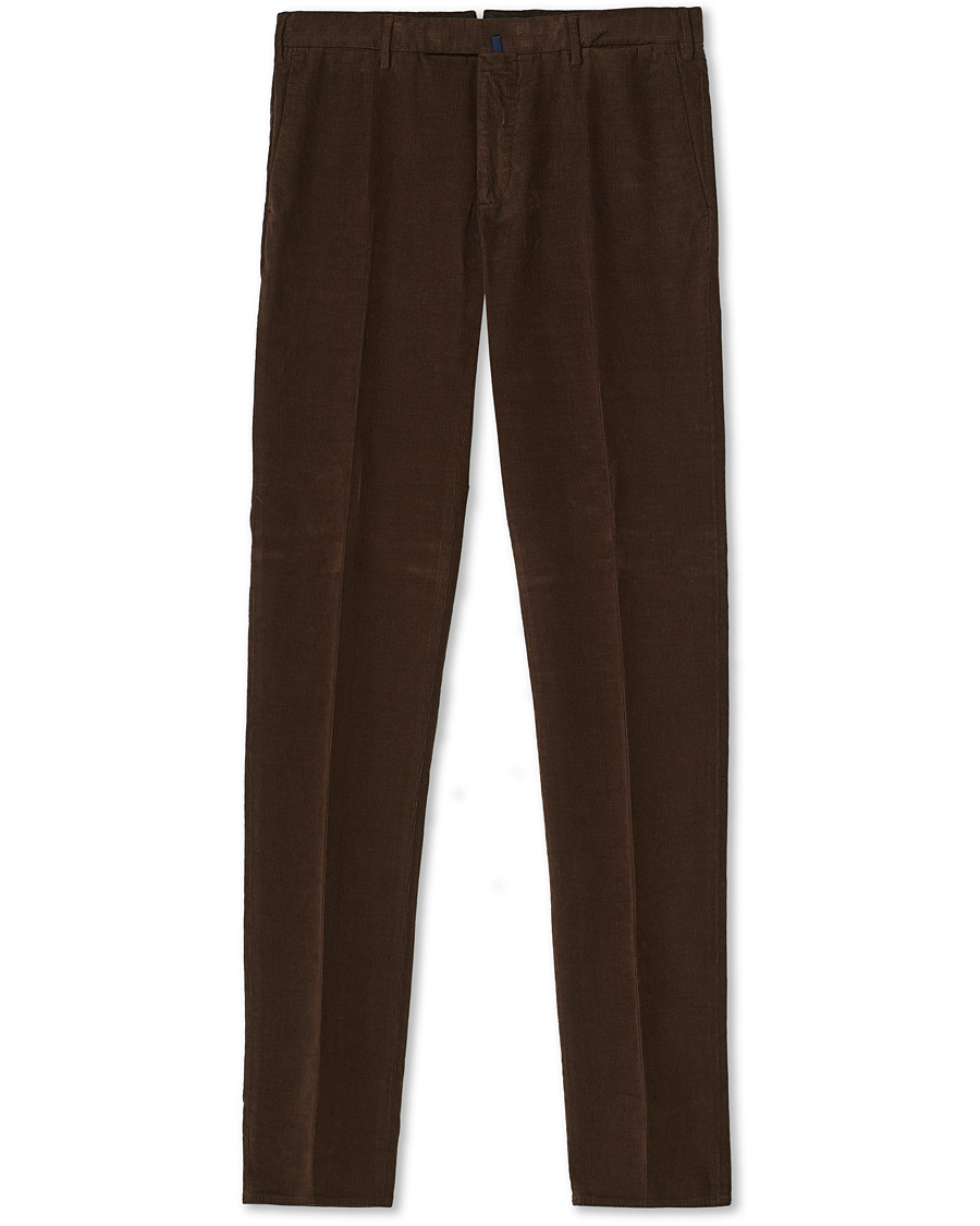 Mies | Housut | Incotex | Slim Fit Corduroy Trousers Dark Brown