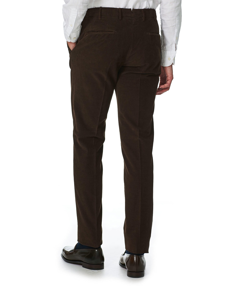 Mies | Housut | Incotex | Slim Fit Corduroy Trousers Dark Brown
