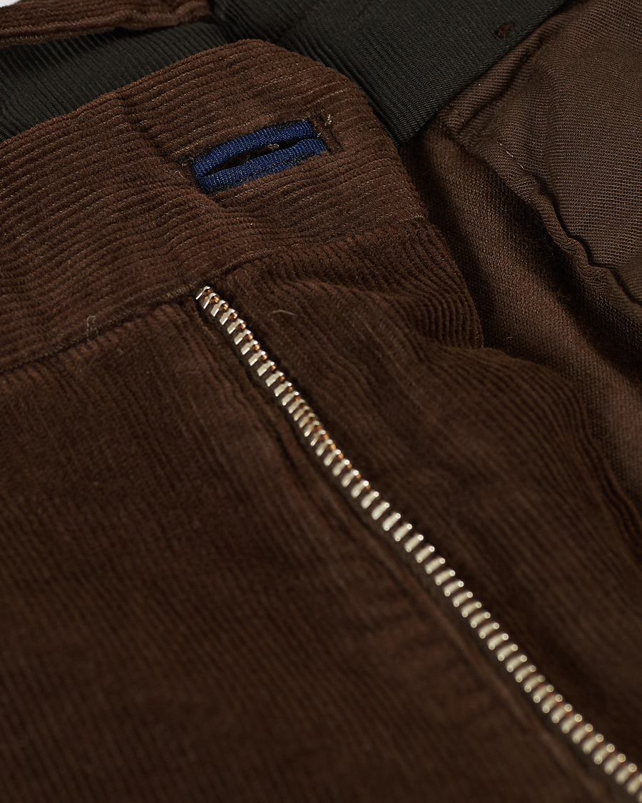 Mies | Housut | Incotex | Slim Fit Corduroy Trousers Dark Brown