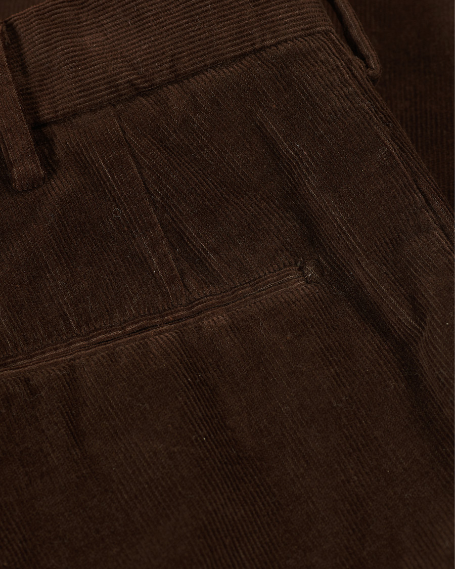Mies | Housut | Incotex | Slim Fit Corduroy Trousers Dark Brown