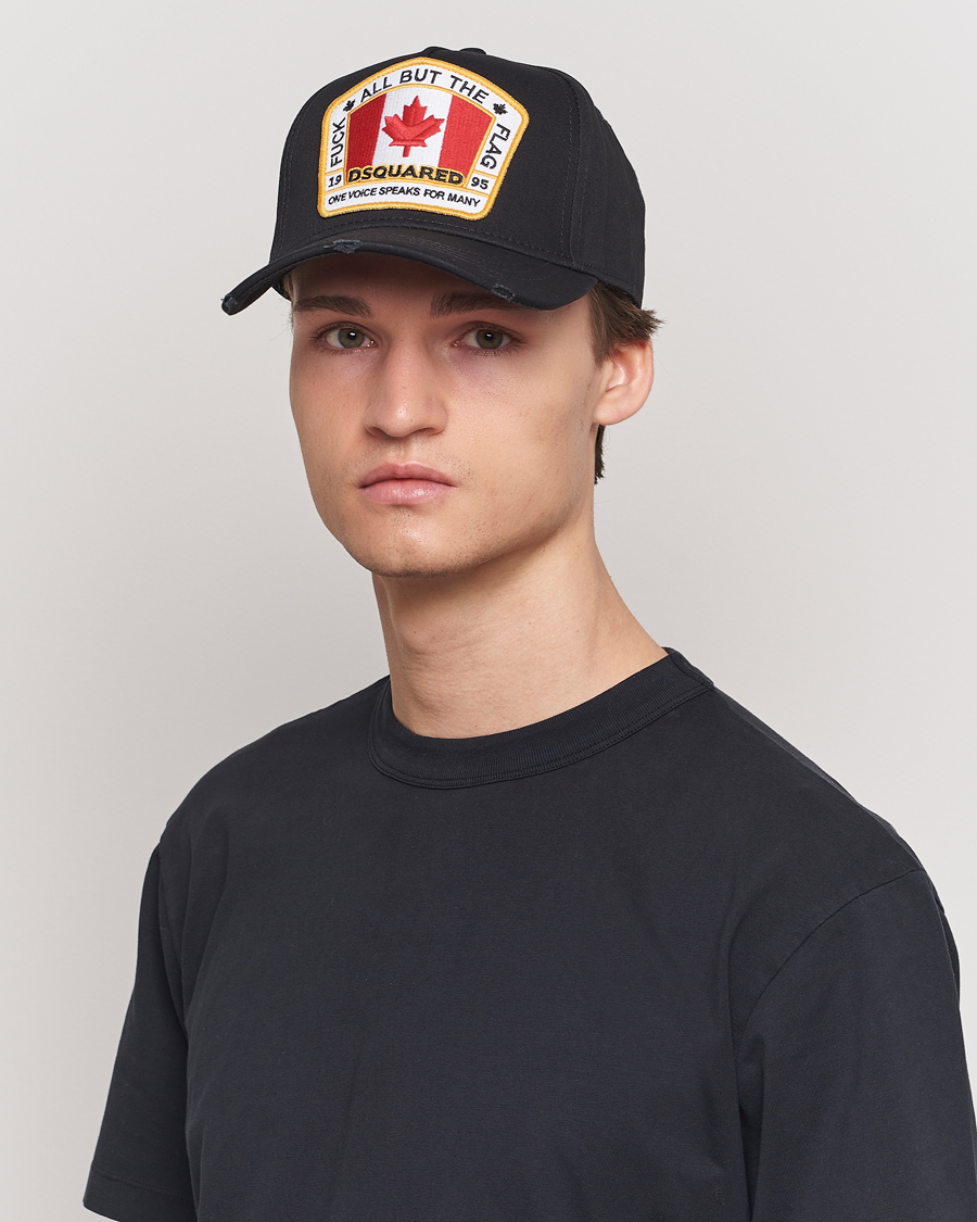 Mies | Dsquared2 Big Leaf Baseball Cap Black | Dsquared2 | Big Leaf Baseball Cap Black