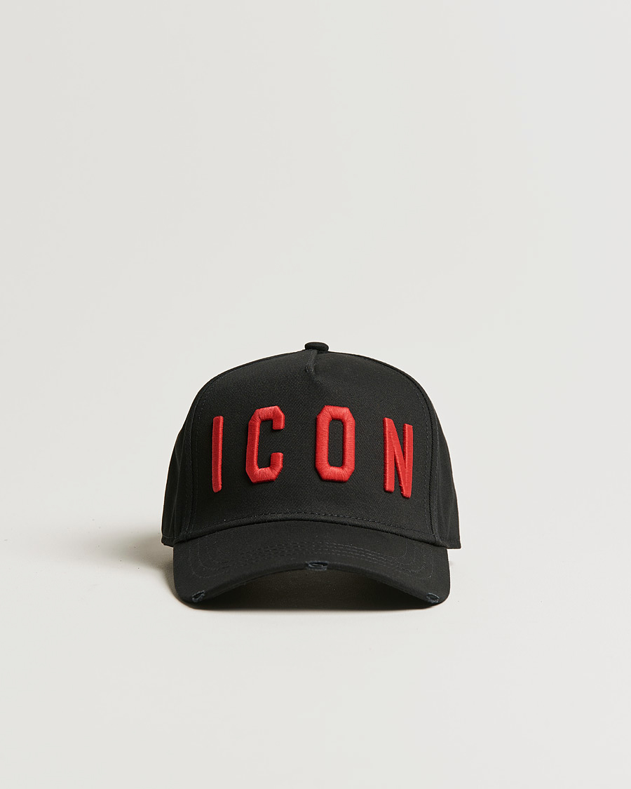 Miehet |  | Dsquared2 | Icon Baseball Cap Black/Red